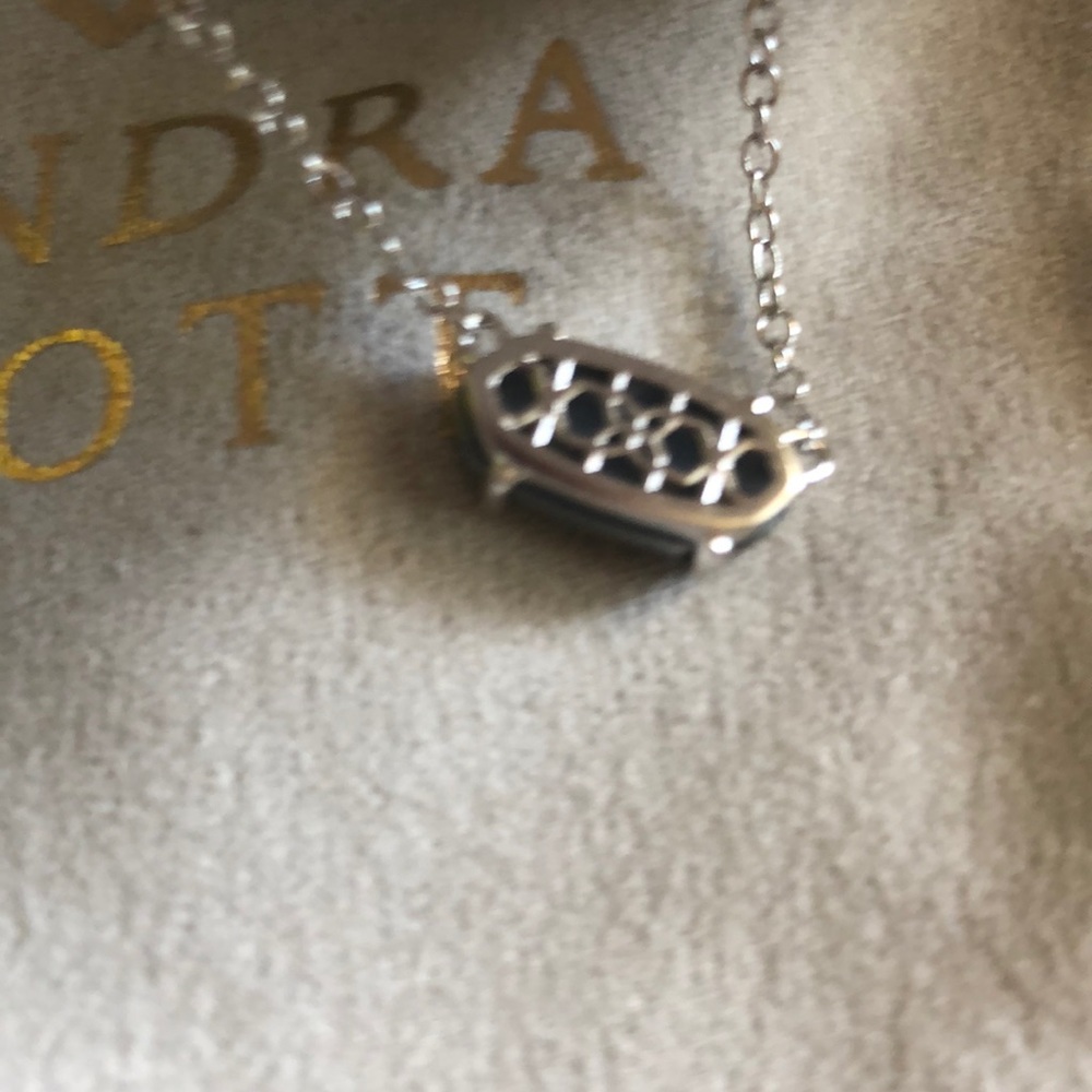 NWT Kendra Scott Platinum Druzy Necklace 🎁 - Picture 6 of 7